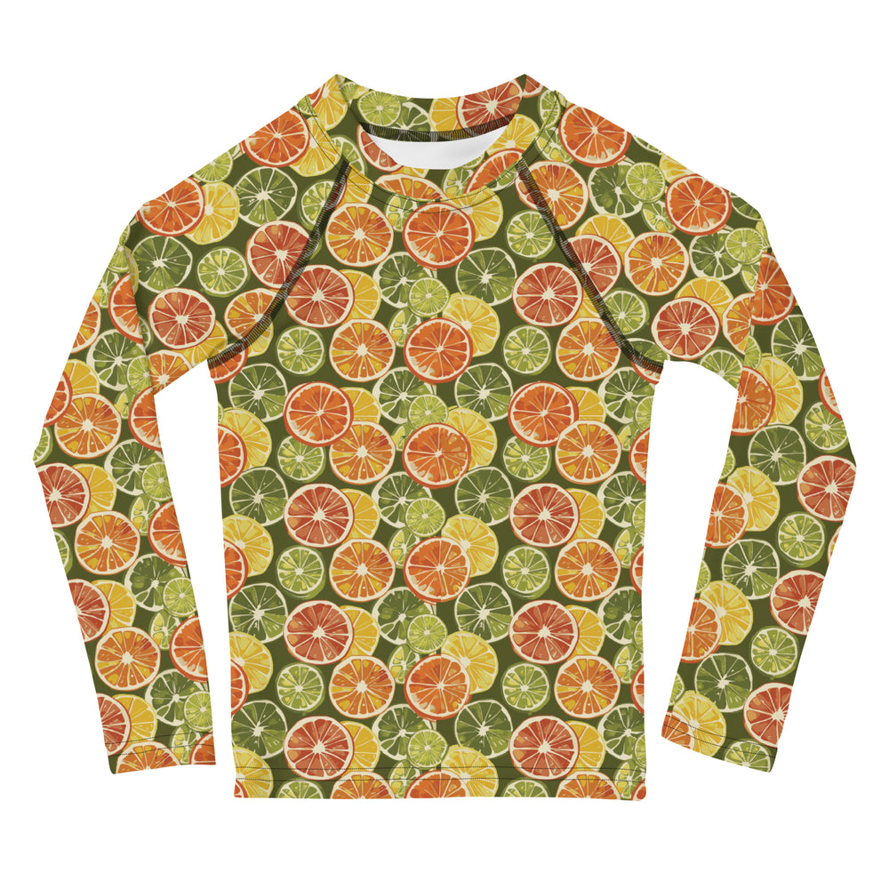 Kids Swim Rash Guard - Citrus