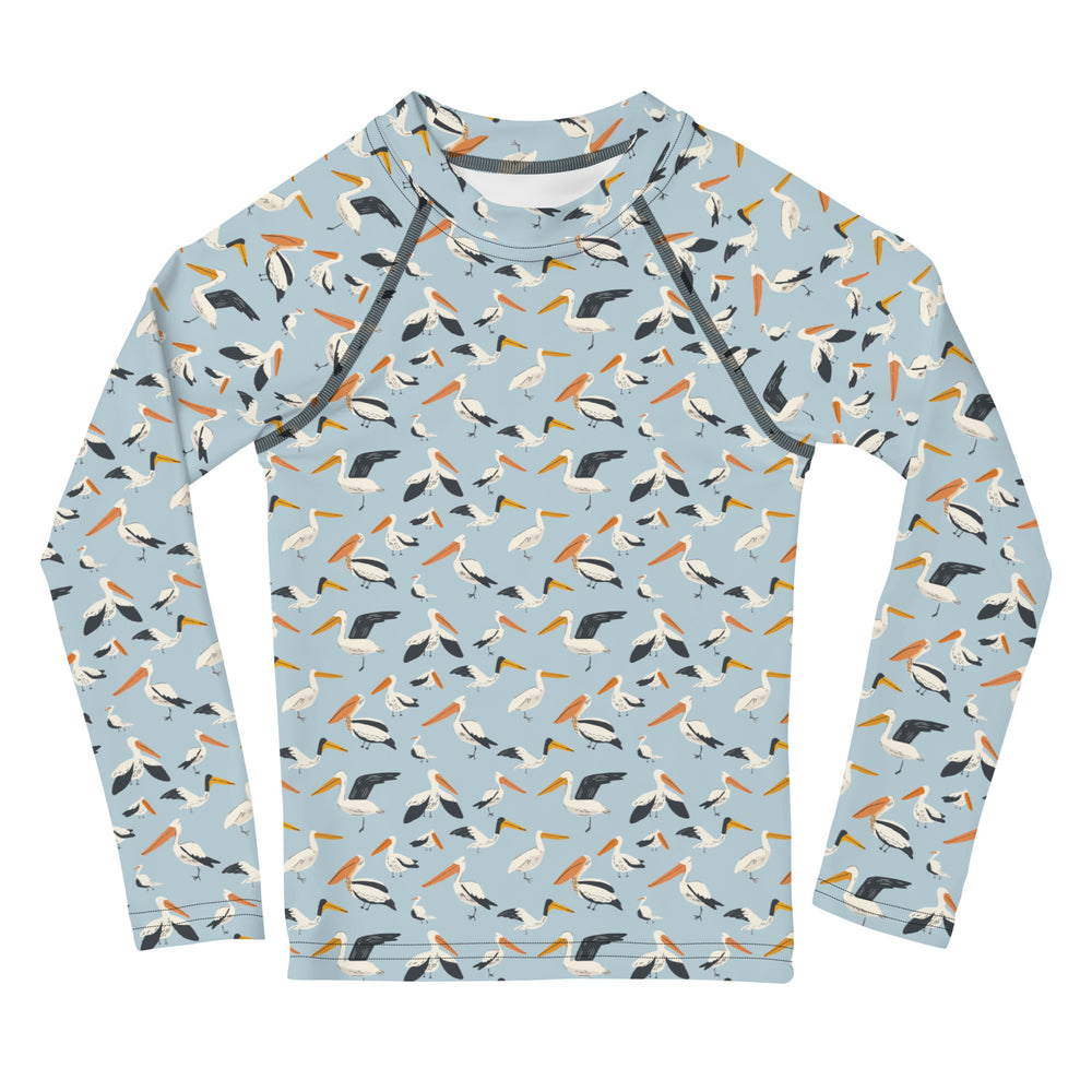 Kids Swim Rash Guard - Pelican