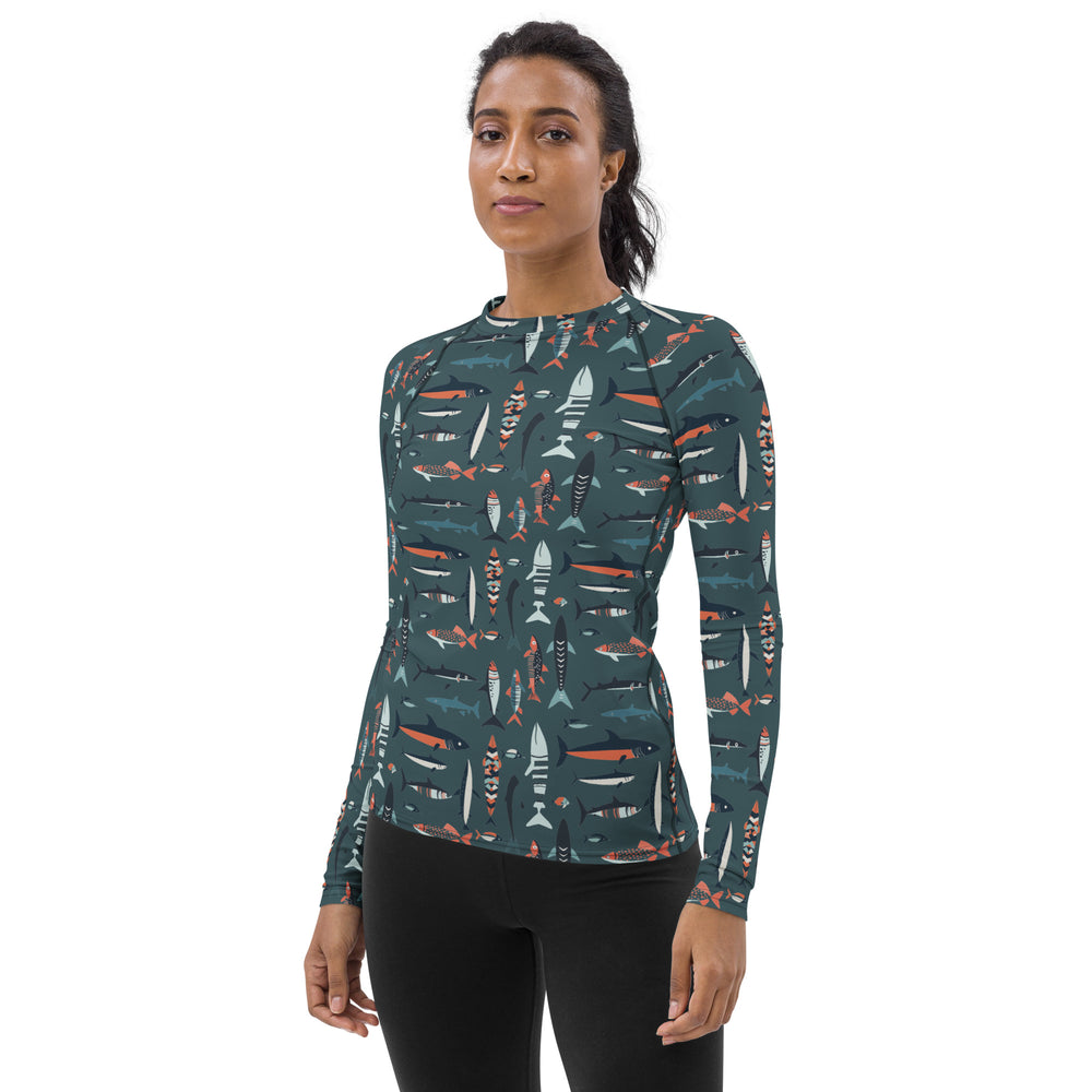 
                      
                        Women Swim Rash Guard - Fish
                      
                    