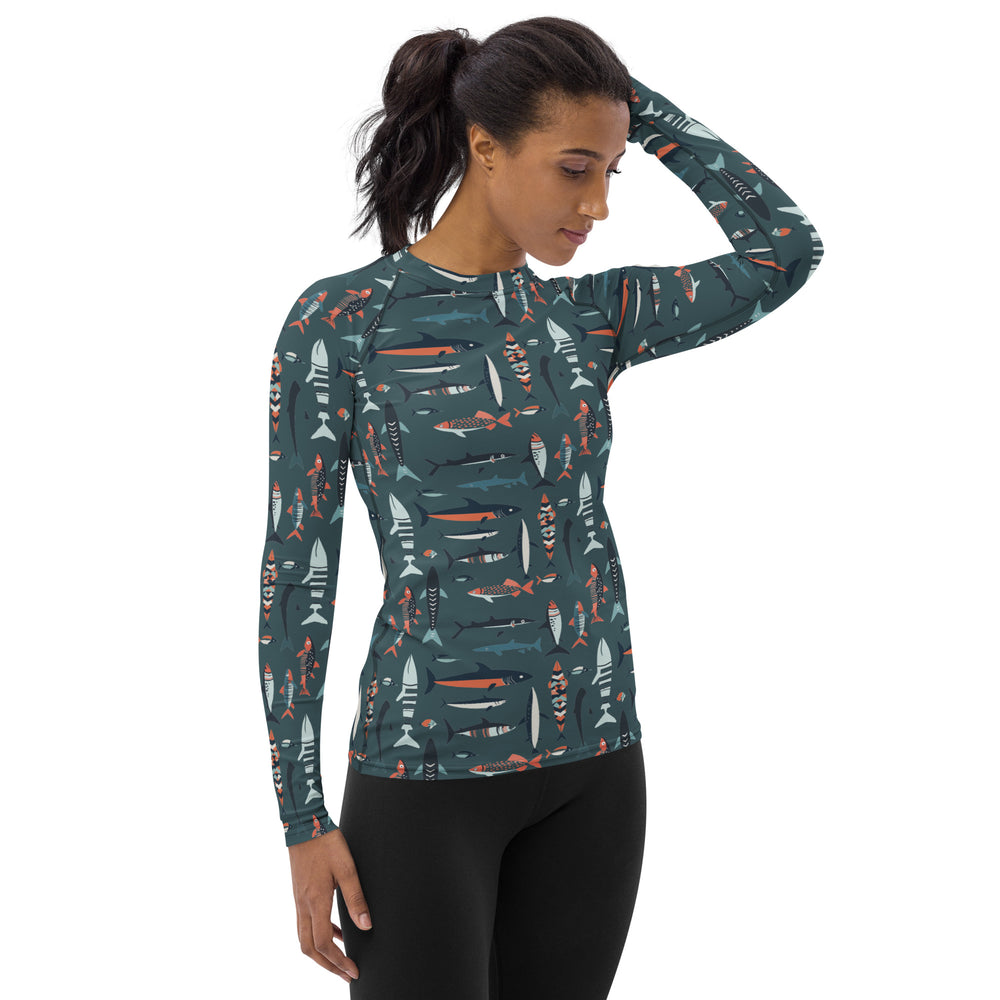 
                      
                        Women Swim Rash Guard - Fish
                      
                    