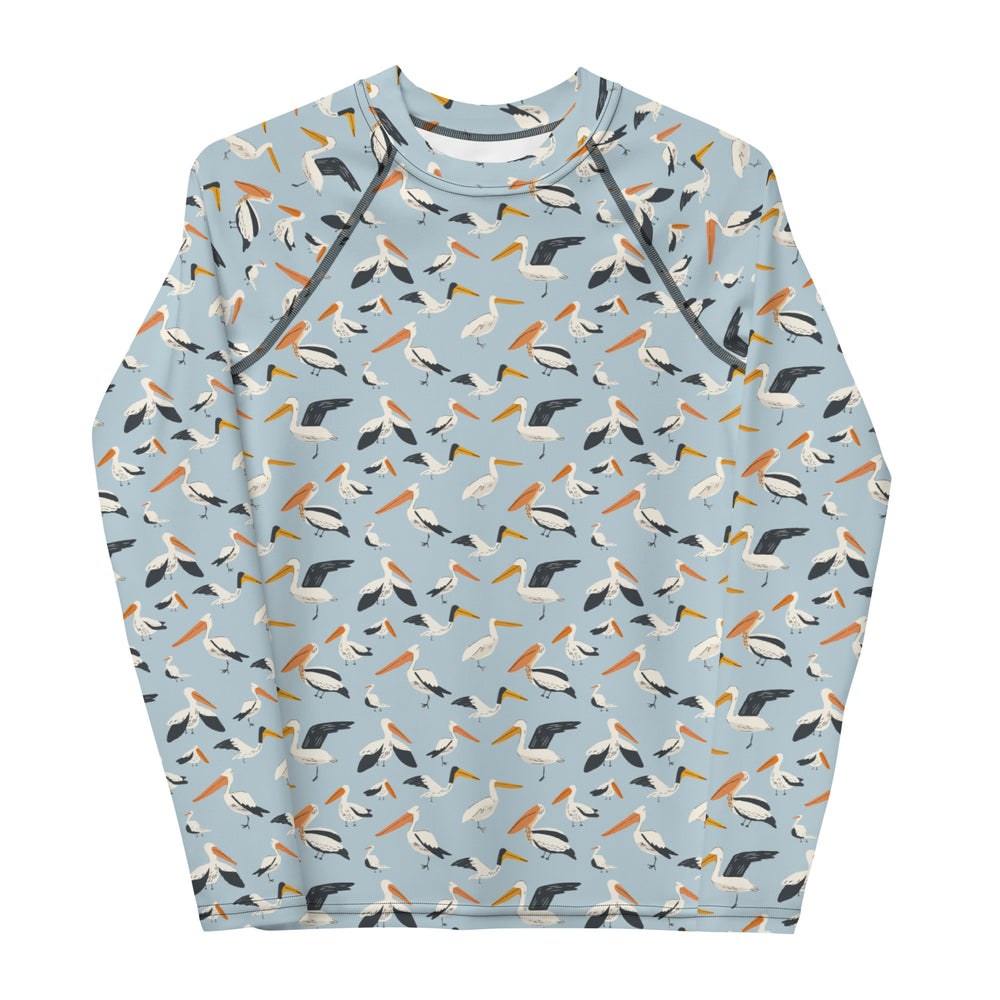 Youth Swim Rash Guard - Pelican